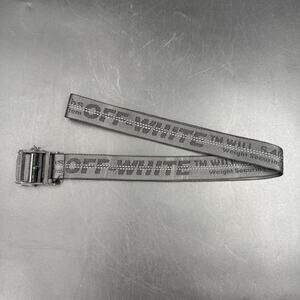 Off-White Virgil Abloh Industrial Belt Black Designer Belt 52” One Size SS19